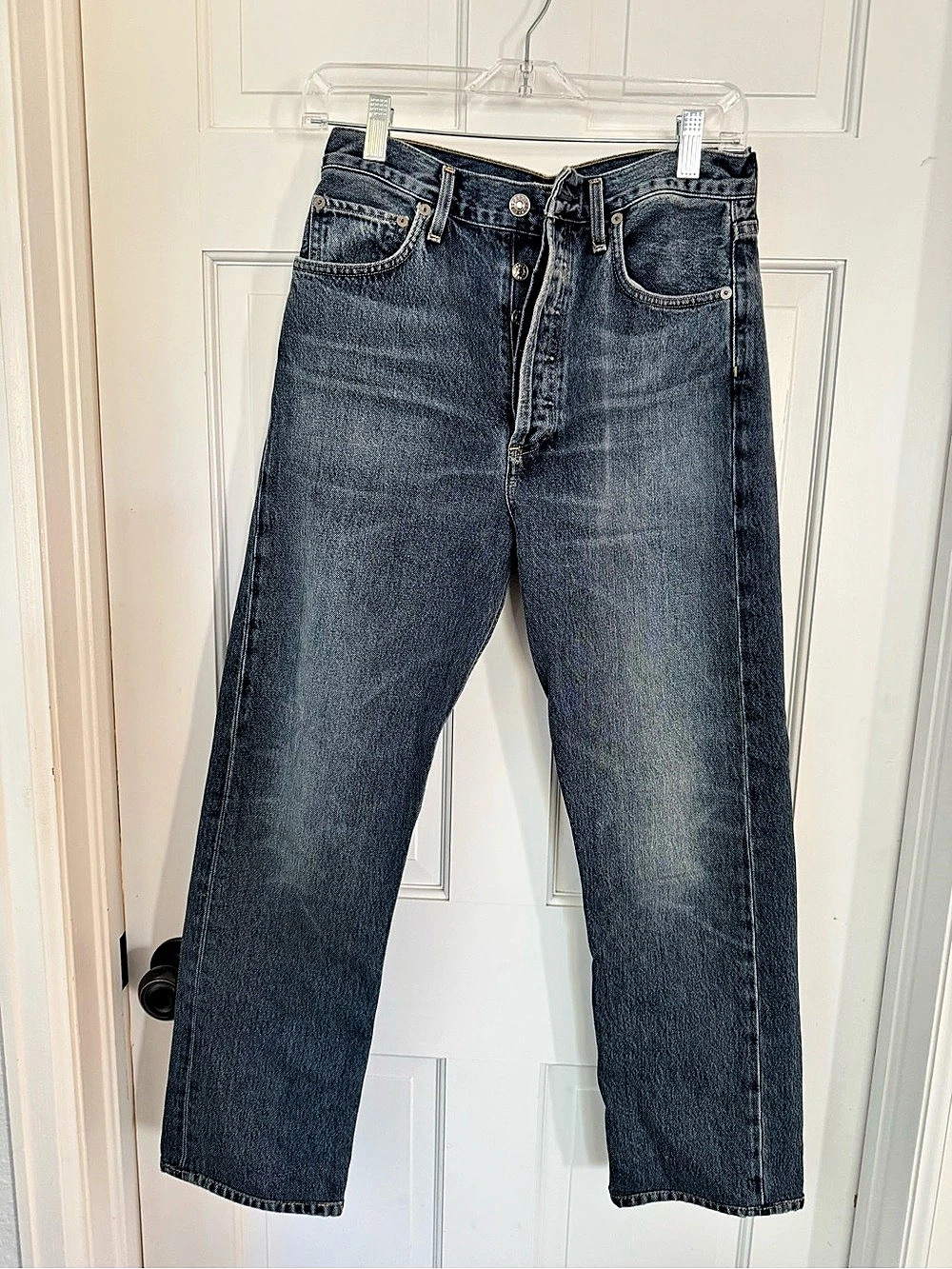 AGOLDE 90's Pinch Waist High Rise Straight Leg Jeans Straight Leg Jeans Blue